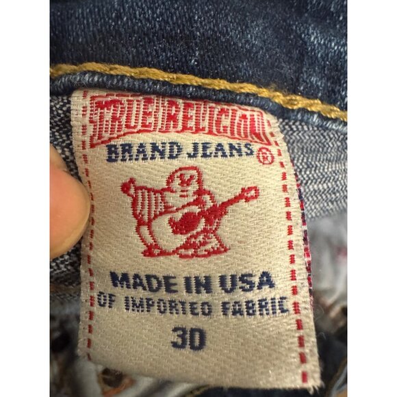 True Religion Stella Distressed Womens Jeans Size 30 Medium Wash Cotton Blend - Picture 5 of 6